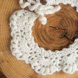 Baby Knitted Collar for Girl, Baby Girl Crochet Collars, Newborn Girl Outfit, Newborn Photography Props, Newborn Collar Accesories