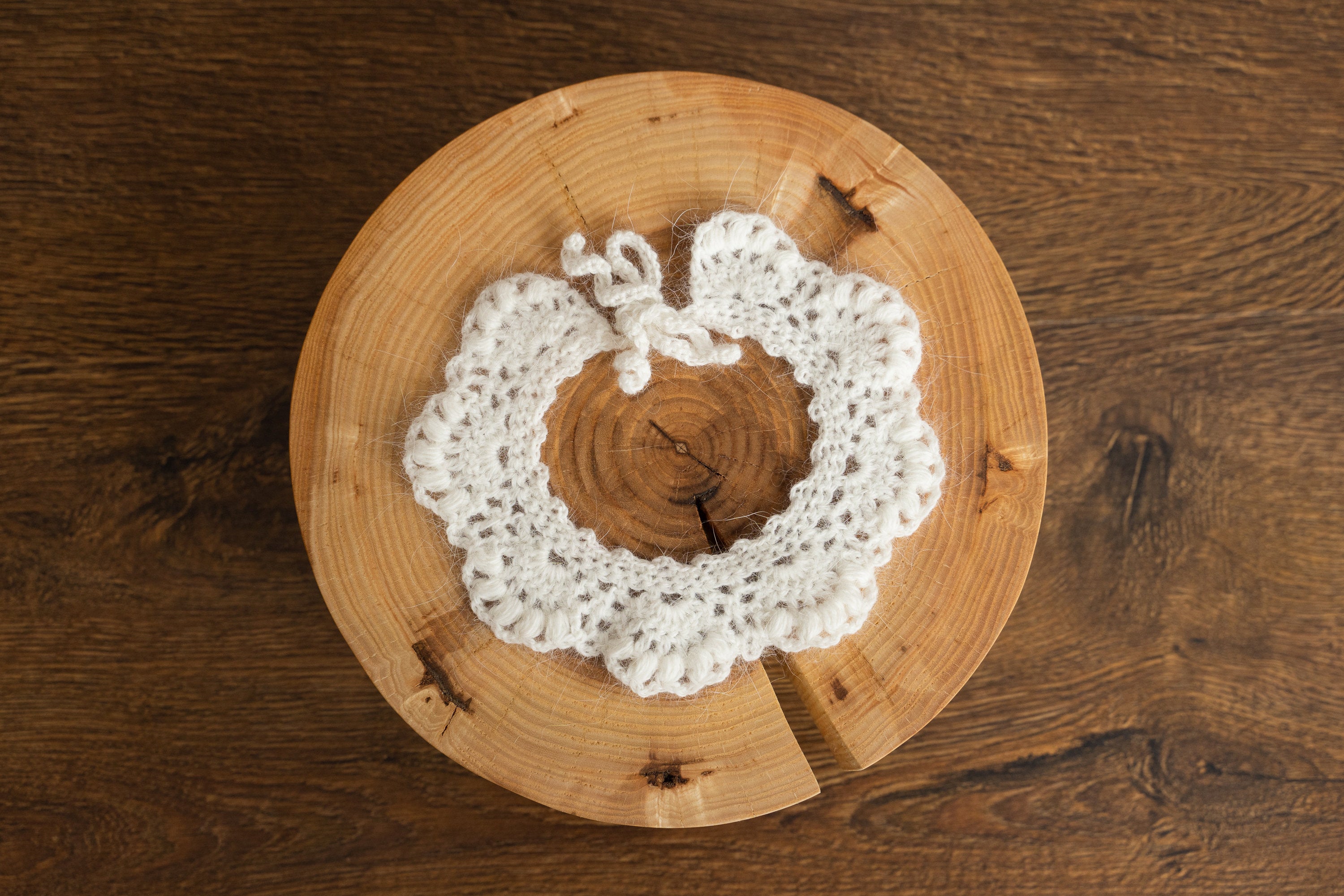 Baby Knitted Collar for Girl, Baby Girl Crochet Collars, Newborn Girl Outfit, Newborn Photography Props, Newborn Collar Accesories