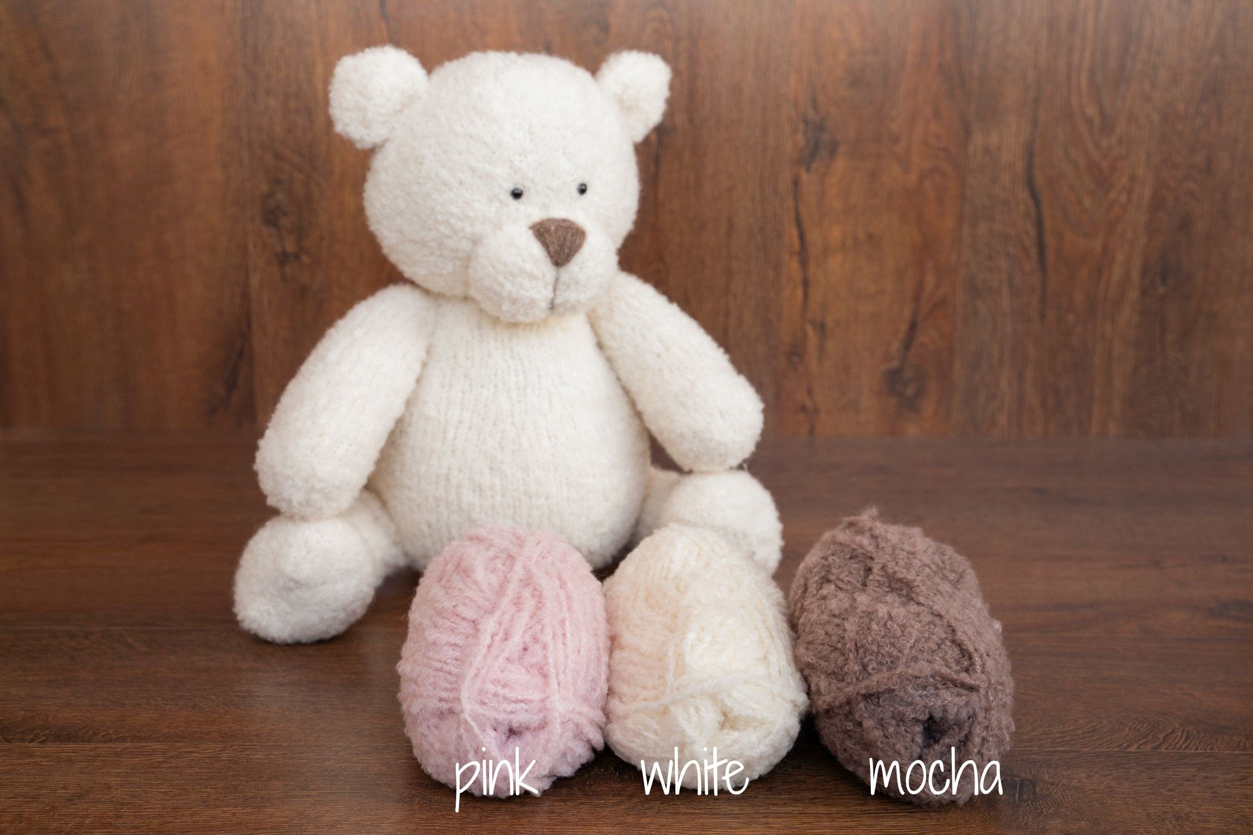 Handmade Boucle Teddy Bears for newborn photography props