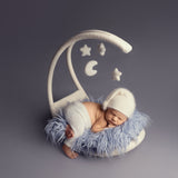Newborn Moon Basket Photography Props, Newborn Moon Photo Props, Newborn Basket Prop, Newborn Macrame Photo Prop, Newborn Macrame Basket