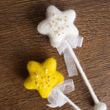 Felted Wool Baby Magic Wand, Newborn Fairy Wand, Newborn Felted Wool Props, Felt Star Magic Wand for Newborn Photography Props, Wizard Wand