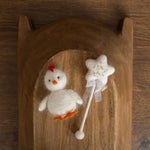 Felted Wool Baby Magic Wand, Newborn Fairy Wand, Newborn Felted Wool Props, Felt Star Magic Wand for Newborn Photography Props, Wizard Wand