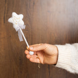 Felted Wool Baby Magic Wand, Newborn Fairy Wand, Newborn Felted Wool Props, Felt Star Magic Wand for Newborn Photography Props, Wizard Wand