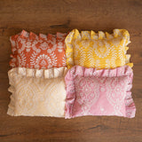 Newborn Photo Pillow with Ruffles in Boho Style, Newborn Large Pillow Photography, Newborn Posing Pillow Photo, Newborn Photography Prop