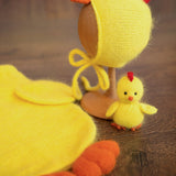 Newborn Chicken Cocoon Photo Props, Newborn Photography props, Chicken Newborn Potato Pouch with Bonnet, Newborn Coming Home Outfit Chicken