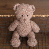 Boucle Knitted Teddy Bear Toy for Newborn Photography Prop, Newborn Knitted Teddy Bear Toy, Big Teddy Bear Toy for Baby, Newborn Bear Props