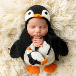 Baby Penguin Knitted Toys, Newborn Penguin Photo Props, Penguin Newborn Photography props, Newborn Penguin Toys, Newborn Coming Home Outfit