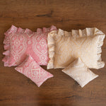 Newborn Photo Pillow with Ruffles in Boho Style, Newborn Large Pillow Photography, Newborn Posing Pillow Photo, Newborn Photography Prop