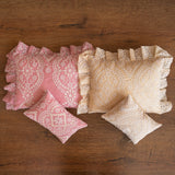 Newborn Photo Pillow with Ruffles in Boho Style, Newborn Large Pillow Photography, Newborn Posing Pillow Photo, Newborn Photography Prop