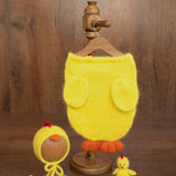 Newborn Chicken Cocoon Photo Props, Newborn Photography props, Chicken Newborn Potato Pouch with Bonnet, Newborn Coming Home Outfit Chicken