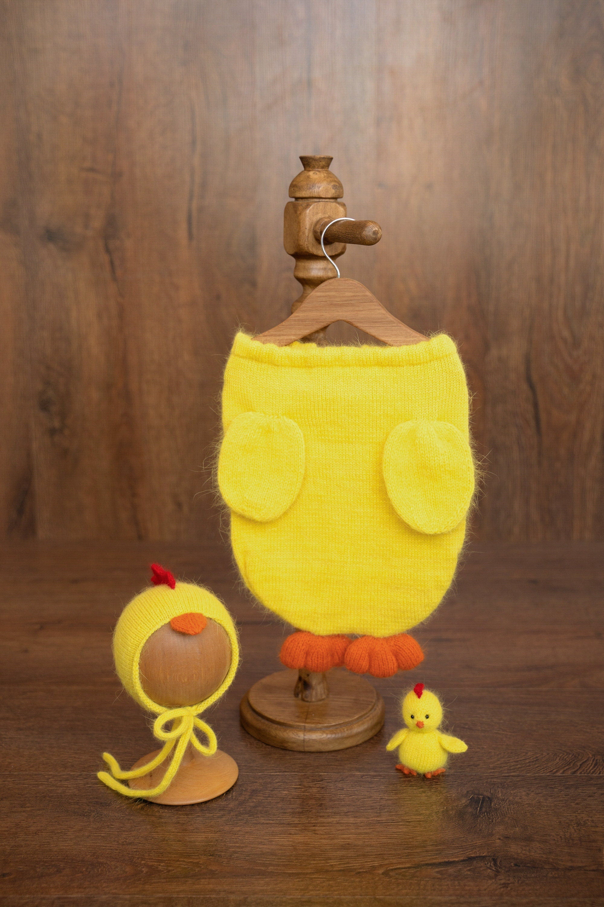 Newborn Chicken Cocoon Photo Props, Newborn Photography props, Chicken Newborn Potato Pouch with Bonnet, Newborn Coming Home Outfit Chicken