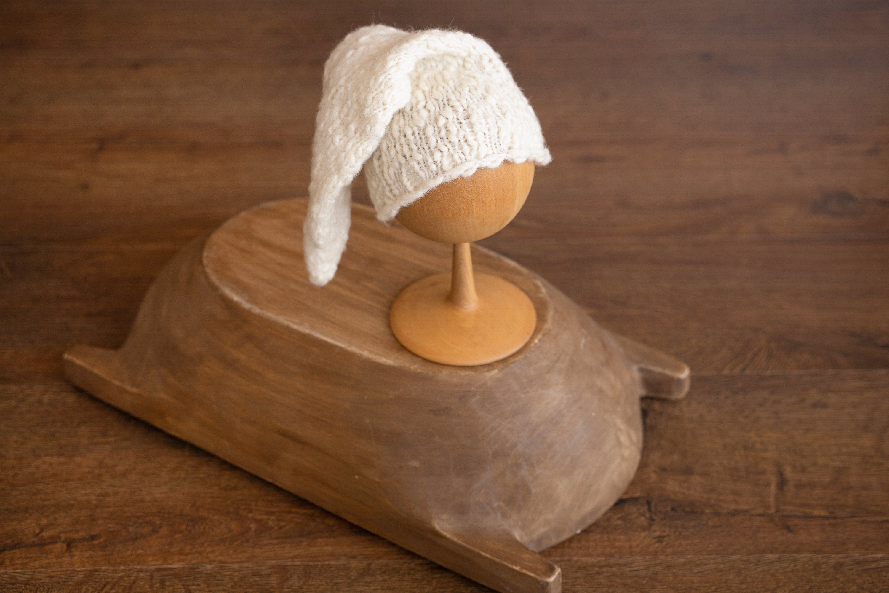 Popcorn Knit Merino Wool Newborn Coming Home Outfit – Knitted Baby Photography Set