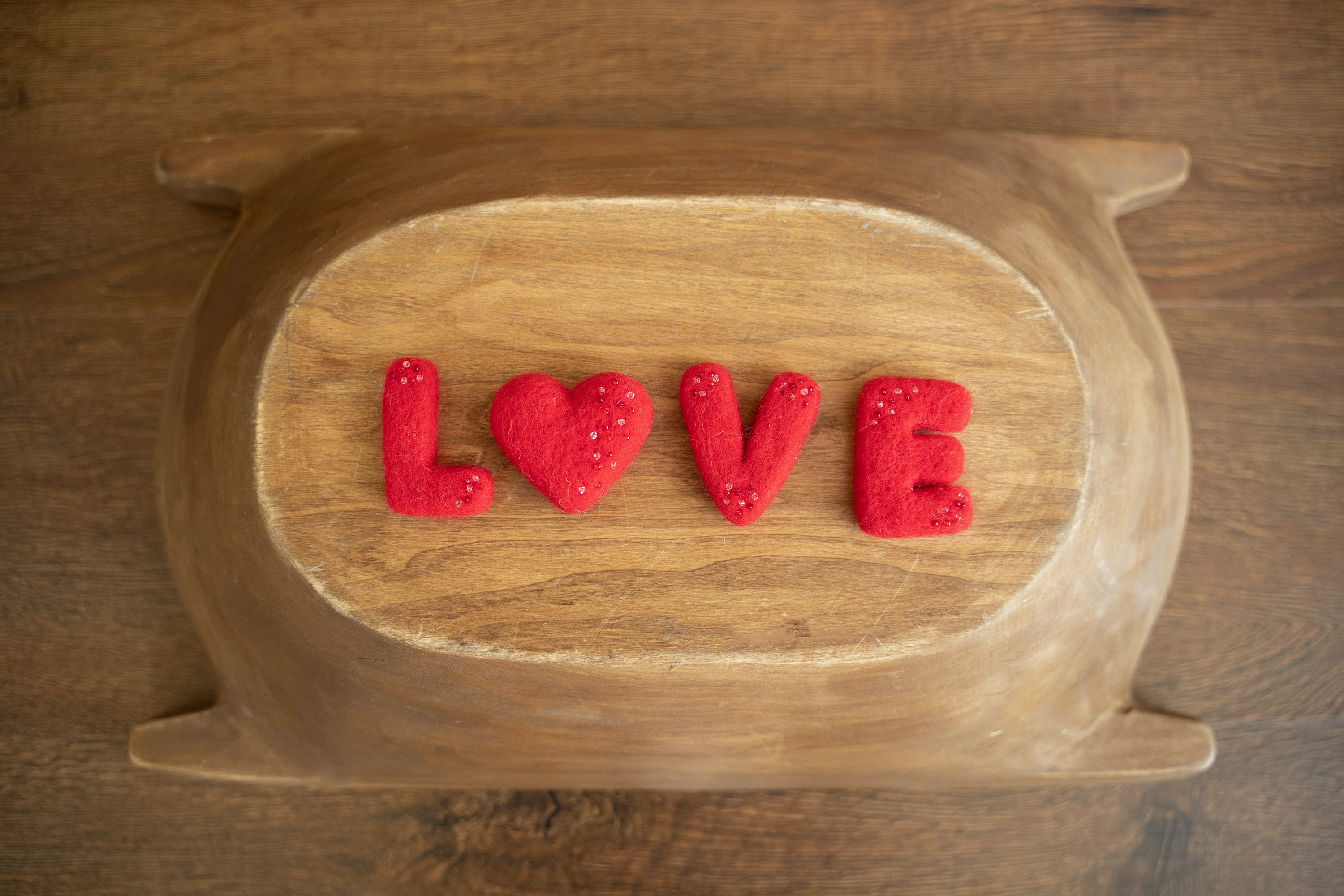 Felted Wool Alphabet Letters for Personalised Decoration, Love Word Felted Letters, Newborn Felted Wool Props, Newborn Photography Props
