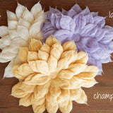 Flower Newborn Merino Wool Felted Rug, Newborn Photography props, Newborn Felted Props Set, Newborn Merino Wool Blanket Flower Girl