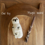 Newborn Wizard Outfit, Newborn Wizard Hat, Newborn Witch Hat, Newborn Felted Photo Prop, Newborn Photography Prop, Newborn Knitted Scarf