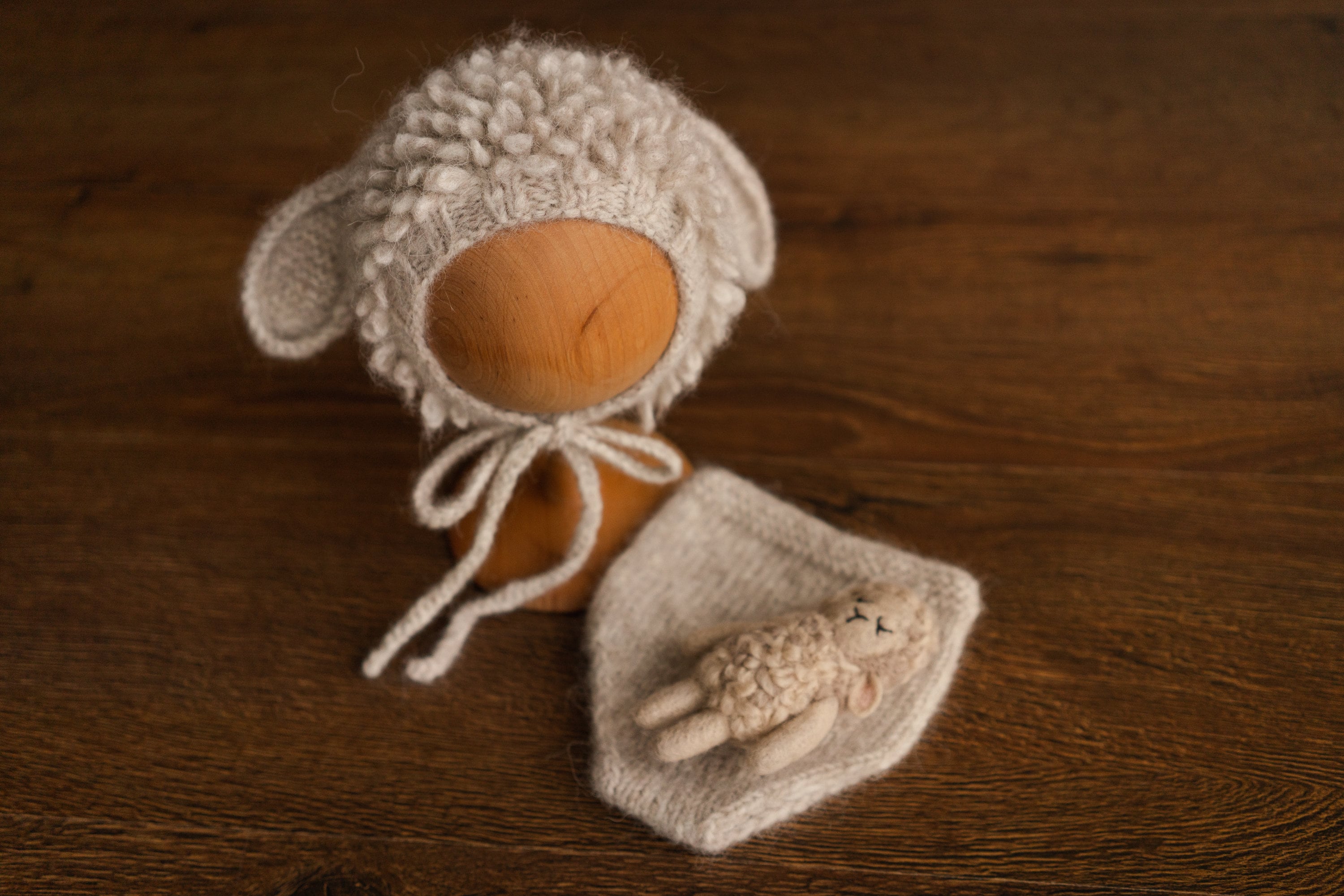 Newborn Sheep Outfit,Newborn Knitted outfit,Newborn Photography prop,Newborn Felt Sheep Toy,First Birthday Outfit,Newborn Coming Home Outfit