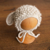 Newborn Sheep Outfit,Newborn Knitted outfit,Newborn Photography prop,Newborn Felt Sheep Toy,First Birthday Outfit,Newborn Coming Home Outfit