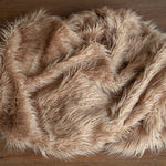 Newborn Flokati Faux Fur Rug, Newborn Photography Props, Basket Stuffer, Curly Fur Rug for Newborn Photoshoot, Flokati Rug Photo Prop