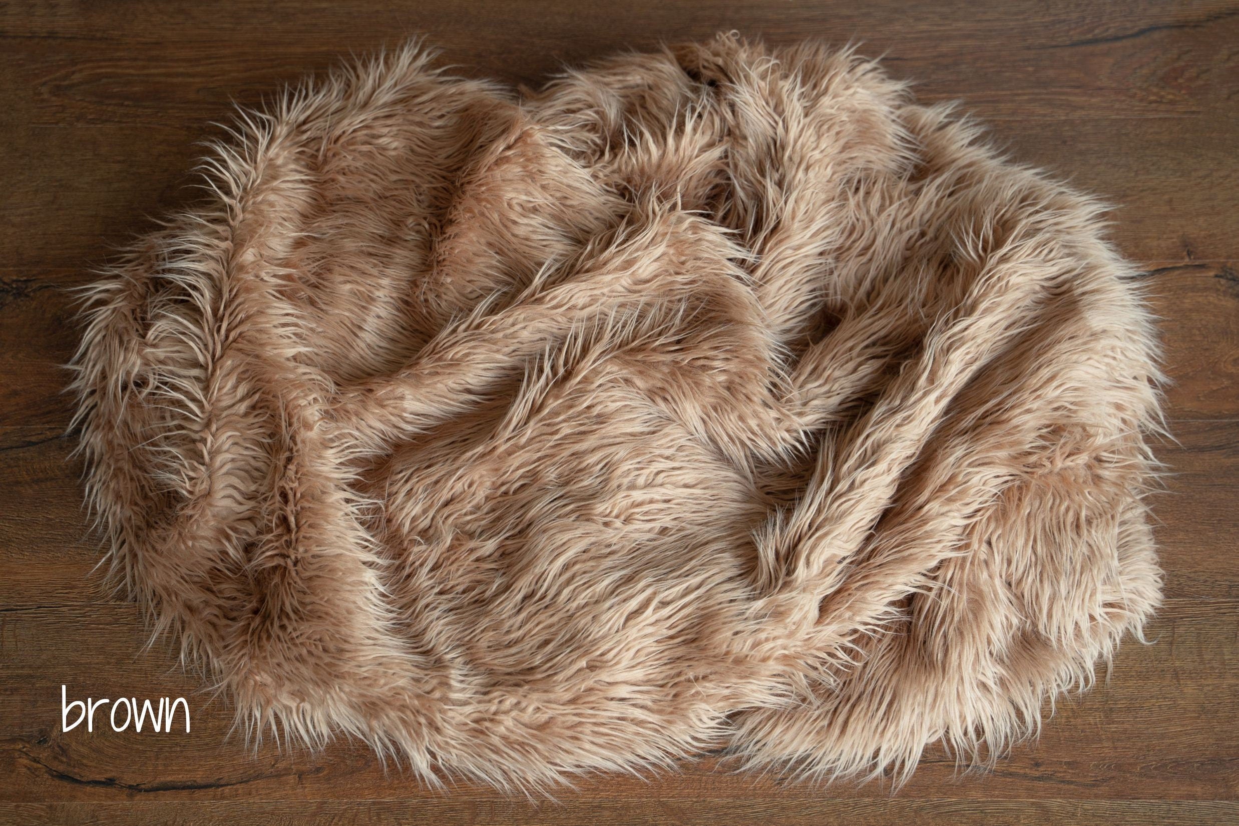 Newborn Flokati Faux Fur Rug, Newborn Photography Props, Basket Stuffer, Curly Fur Rug for Newborn Photoshoot, Flokati Rug Photo Prop