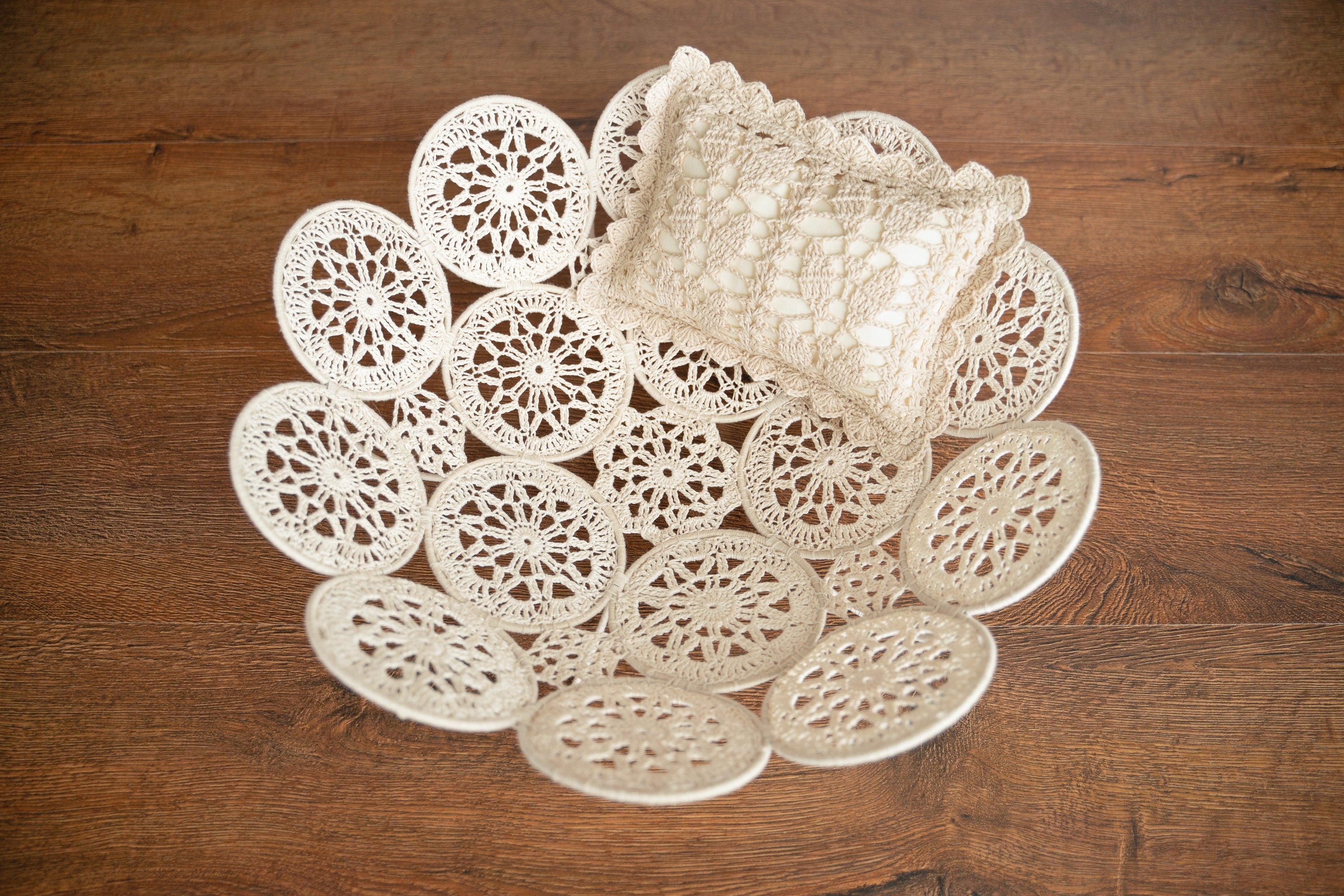 Newborn Macrame Basket in Boho Style Decor, Newborn Crochet Bowl, Newborn Photography Prop Boho, Newborn Basket Prop, Macrame Photo Prop