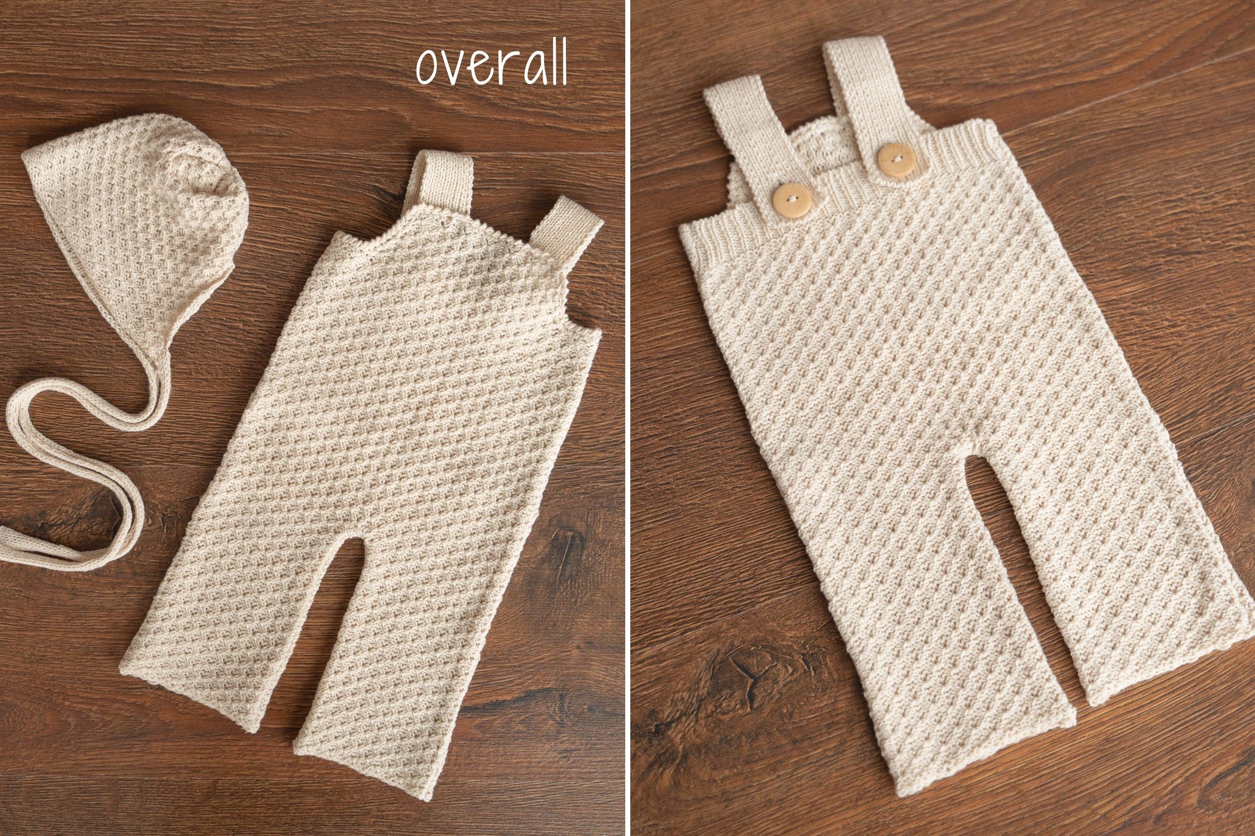 Natural Newborn Crochet Romper and Bonnet Set, Newborn Knitted Outfit, Newborn Knitted Blanket, Newborn Photography props, Baby Girl Romper