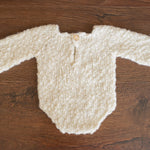 Popcorn Knit Merino Wool Newborn Coming Home Outfit – Knitted Baby Photography Set