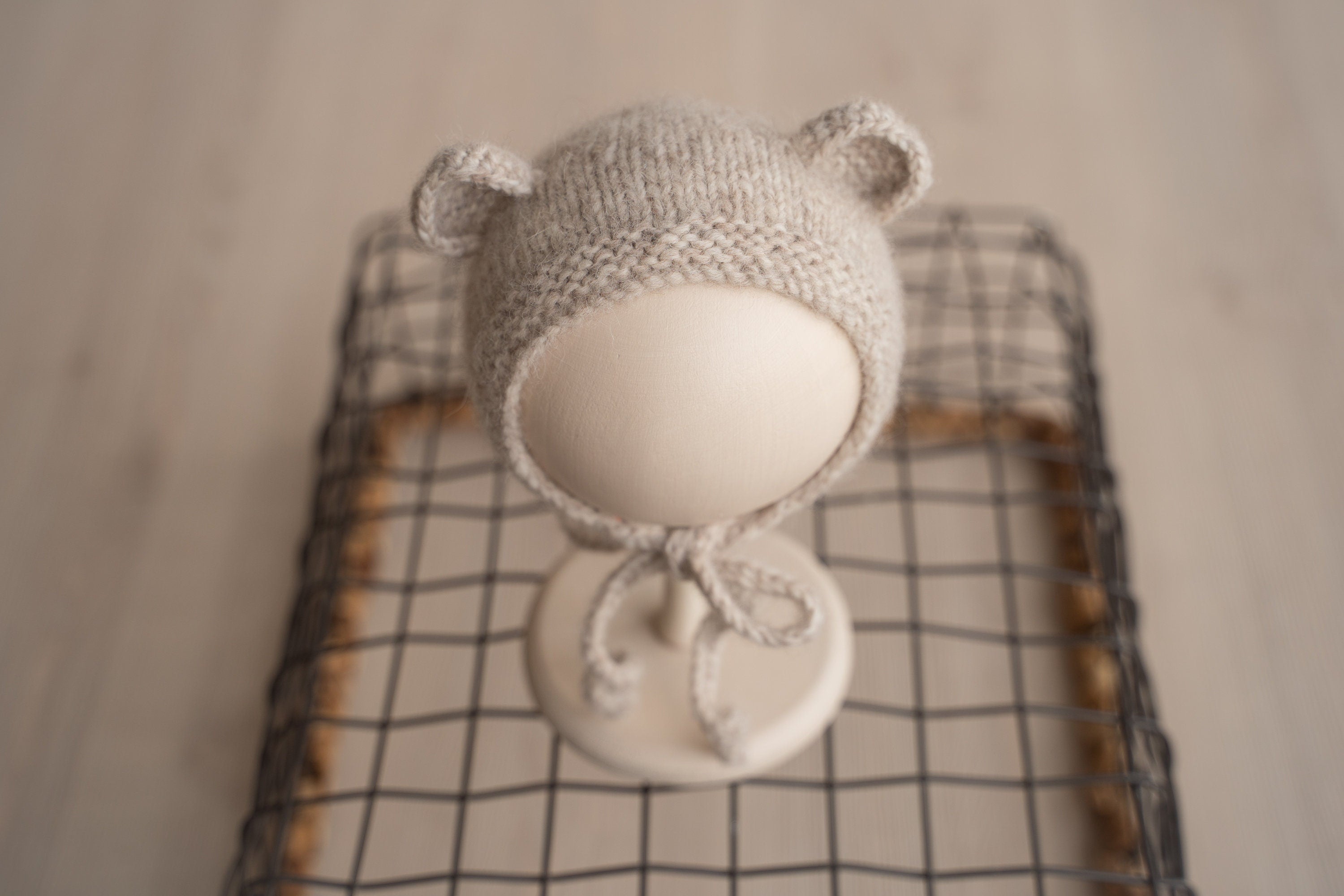Newborn Knit Bear Hat for Newborn Photography Outfit, Newborn Teddy Bear Hat, Baby Bear Knitting Hat, Newborn Knit Outfit, Baby Shower Gift