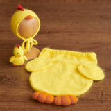 Newborn Chicken Cocoon Photo Props, Newborn Photography props, Chicken Newborn Potato Pouch with Bonnet, Newborn Coming Home Outfit Chicken