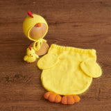 Newborn Chicken Cocoon Photo Props, Newborn Photography props, Chicken Newborn Potato Pouch with Bonnet, Newborn Coming Home Outfit Chicken