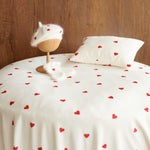 Valentine's Day Newborn Fabric Backdrop with Hearts for Newborn Photography Props, Newborn Posing Pillow, Newborn Posing Fabric Backdrop