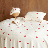 Valentine's Day Newborn Fabric Backdrop with Hearts for Newborn Photography Props, Newborn Posing Pillow, Newborn Posing Fabric Backdrop