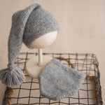 Newborn Knit Sleep Hat and Knit Bloomer for Newborn Photography Outfit, Newborn Sleep Hat, Newborn Diaper Cover, Newborn Knitted Outfit