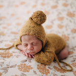 Newborn Romper Outfit with Pom Pom Hat, Newborn Boy Coming Home Outfit, Newborn Girl Romper,Newborn Knitted Outfit,Newborn Photography props