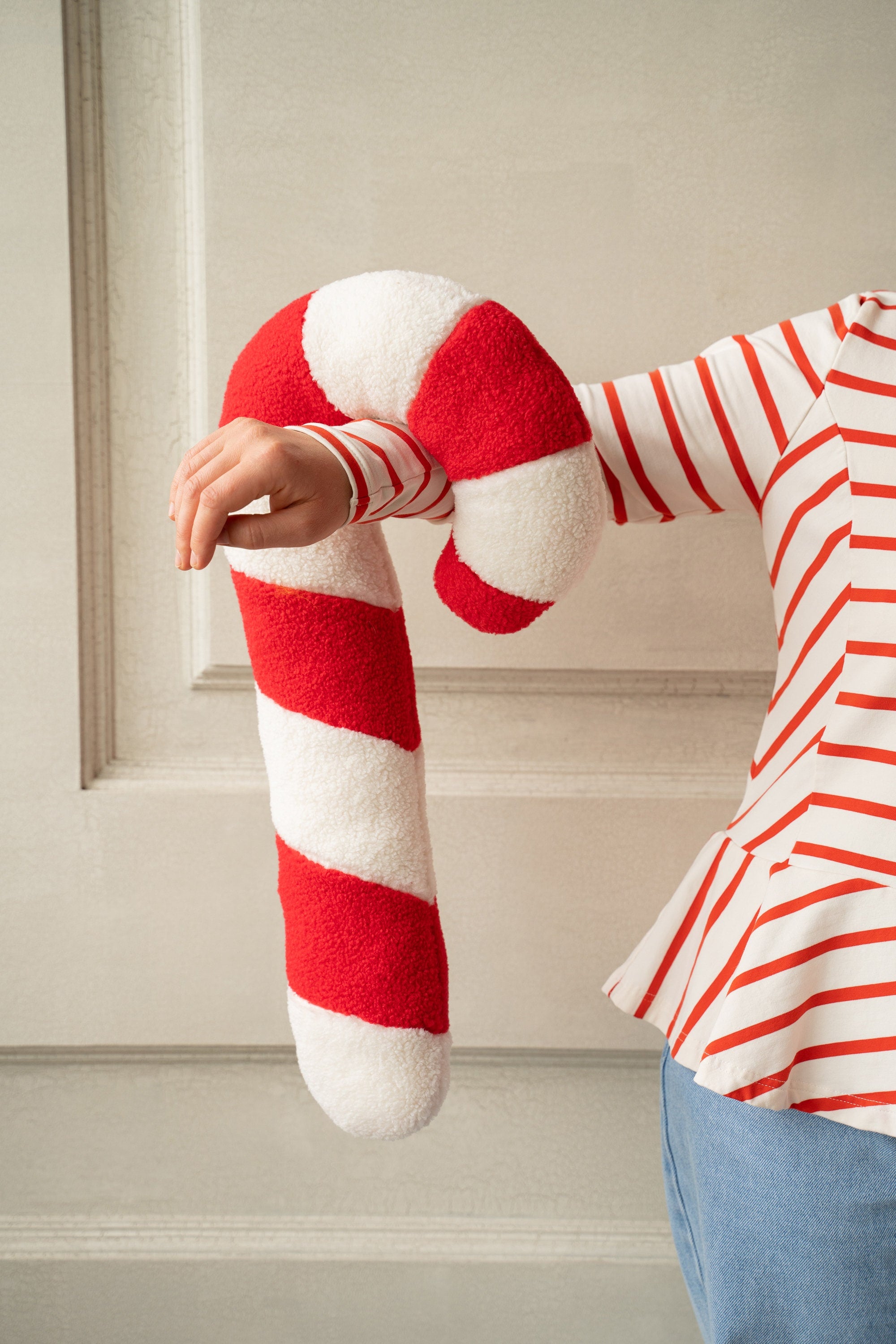 Christmas Candy Cane Pillow for Newborn Photography Props, Newborn Christmas Photo Props, Newborn Posing Pillow, Newborn Lollipop Pillow