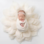 Flower Newborn Merino Wool Felted Rug, Newborn Photography props, Newborn Felted Props Set, Newborn Merino Wool Blanket Flower Girl