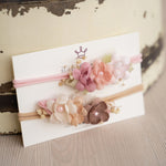 Flower Girl Headband for Newborn Photography and Sitters, Newborn Headband Girl, Newborn Girl Headband,Flower Crown Newborn, Sitter Headband