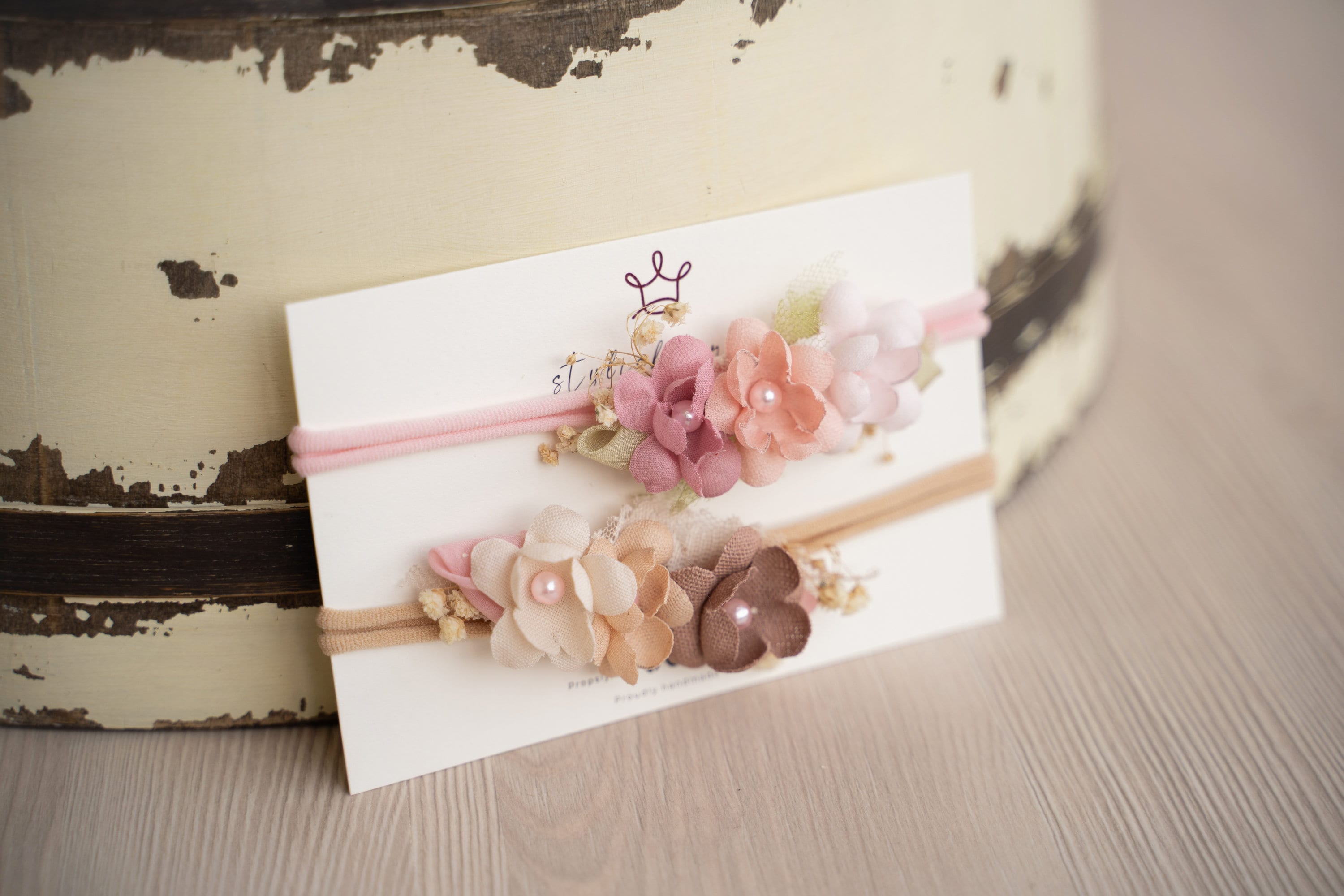 Flower Girl Headband for Newborn Photography and Sitters, Newborn Headband Girl, Newborn Girl Headband,Flower Crown Newborn, Sitter Headband