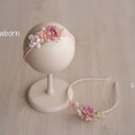 Flower Girl Headband for Newborn Photography and Sitters, Newborn Headband Girl, Newborn Girl Headband,Flower Crown Newborn, Sitter Headband