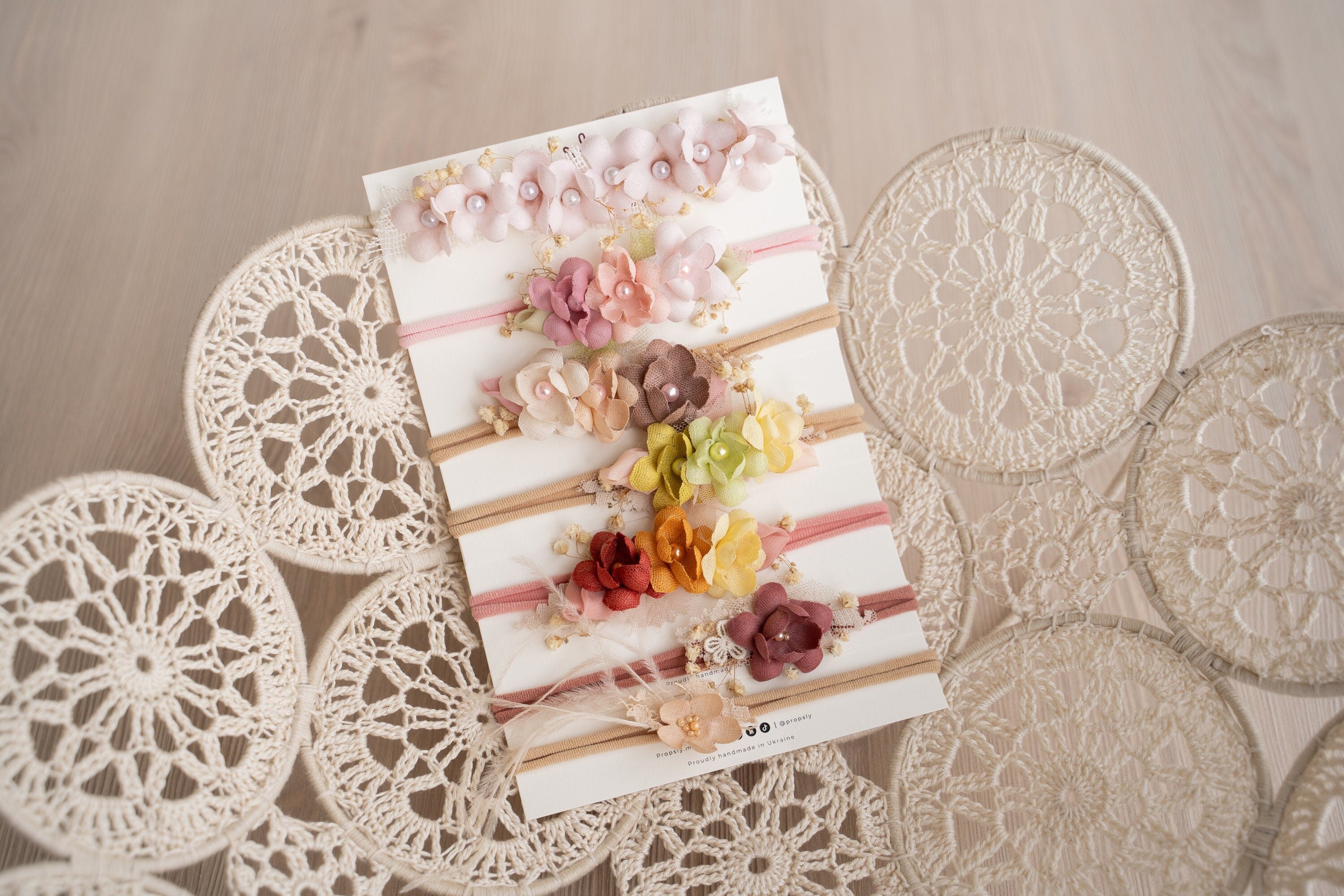 Flower Girl Headband for Newborn Photography and Sitters, Newborn Headband Girl, Newborn Girl Headband,Flower Crown Newborn, Sitter Headband