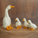 Small Goose Wool Toy, Needle Felted Goose Sculpture, Newborn Photography Props, Newborn Felted Photo Props, Felted Wool Goose Figurine Decor