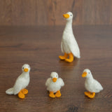 Small Goose Wool Toy, Needle Felted Goose Sculpture, Newborn Photography Props, Newborn Felted Photo Props, Felted Wool Goose Figurine Decor