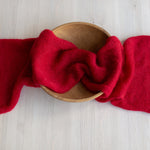 Newborn Bonnet with Knitted Wrap Mohair, Newborn Christmas Outfits for Newborn Photography Props, Christmas Newborn Props for Photography