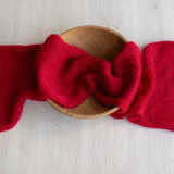 Newborn Bonnet with Knitted Wrap Mohair, Newborn Christmas Outfits for Newborn Photography Props, Christmas Newborn Props for Photography