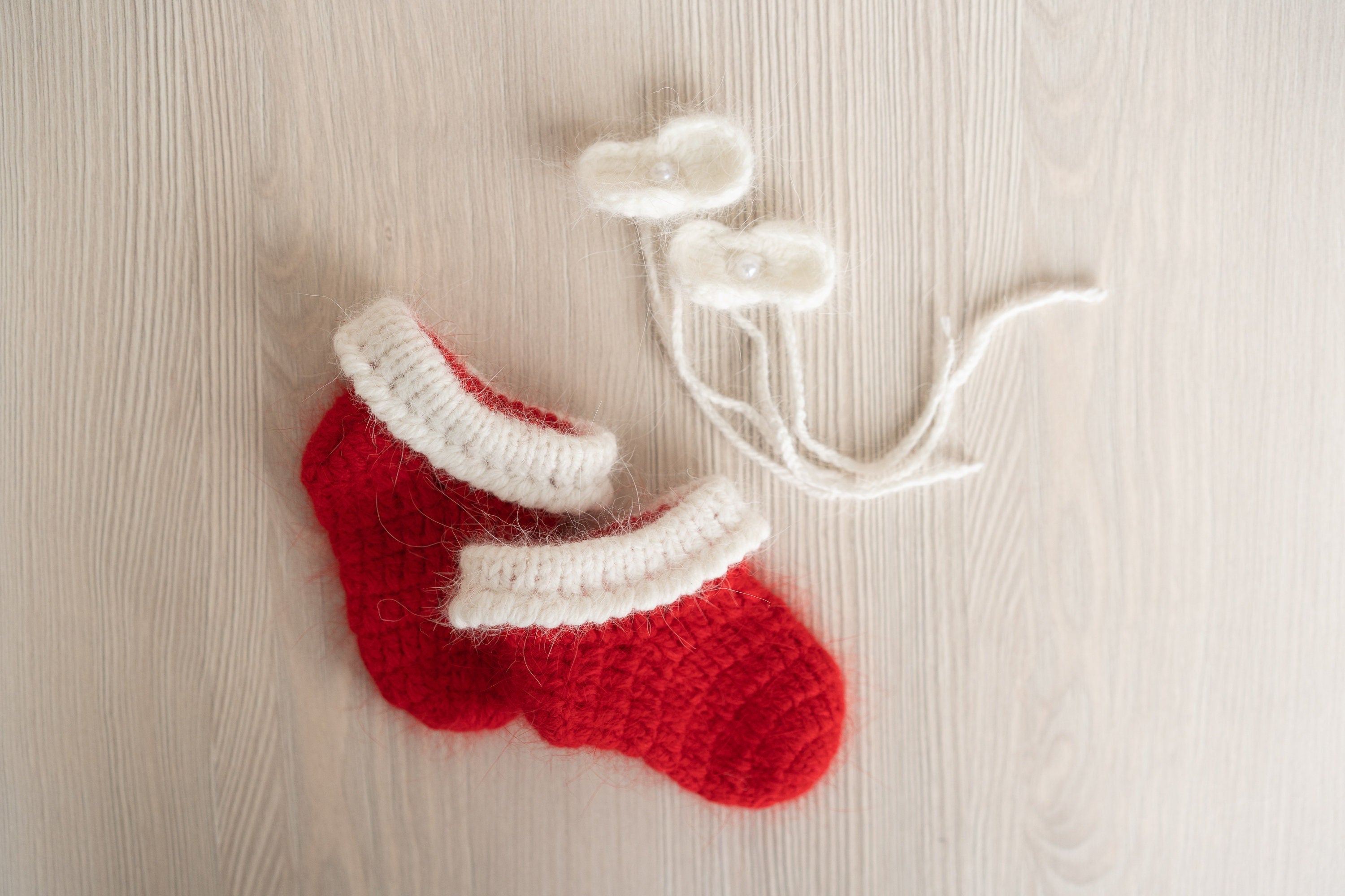 Newborn Santa Claus Outfit, Newborn Christmas Outfit, Knitted Newborn Santa Hat, Newborn Knitted Outfit, Christmas Newborn Photography Props