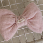 Knitted Bow Brooch for Newborn Wraps, Newborn Knitted Bow Pin, Newborn Bow Wrap, Newborn Photography Props, Newborn Photography Wrap Bow