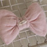 Knitted Bow Brooch for Newborn Wraps, Newborn Knitted Bow Pin, Newborn Bow Wrap, Newborn Photography Props, Newborn Photography Wrap Bow