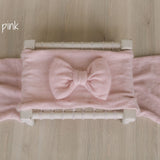Knitted Bow Brooch for Newborn Wraps, Newborn Knitted Bow Pin, Newborn Bow Wrap, Newborn Photography Props, Newborn Photography Wrap Bow