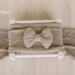 Knitted Bow Brooch for Newborn Wraps, Newborn Knitted Bow Pin, Newborn Bow Wrap, Newborn Photography Props, Newborn Photography Wrap Bow