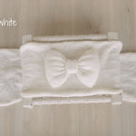 Knitted Bow Brooch for Newborn Wraps, Newborn Knitted Bow Pin, Newborn Bow Wrap, Newborn Photography Props, Newborn Photography Wrap Bow