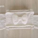 Knitted Bow Brooch for Newborn Wraps, Newborn Knitted Bow Pin, Newborn Bow Wrap, Newborn Photography Props, Newborn Photography Wrap Bow